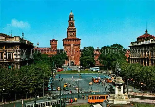 AK / Ansichtskarte Milano Piazza Castello Kat. Italien