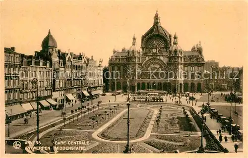 AK / Ansichtskarte Antwerpen Anvers Gare Centrale Middenstatie Kat. 