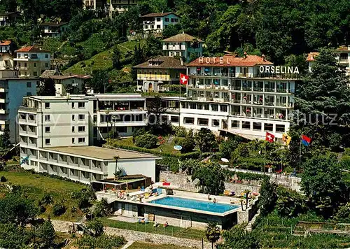 AK / Ansichtskarte Orselina Locarno Lago Maggiore Luftaufnahme Hotel Orselina