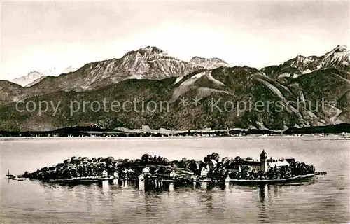 AK / Ansichtskarte Fraueninsel Chiemsee Panorama  Kat. Chiemsee