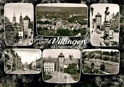 AK / Ansichtskarte Villingen Schwenningen Riettor Oberes Tor Kurgarten Denkmal Kat. Villingen Schwenningen