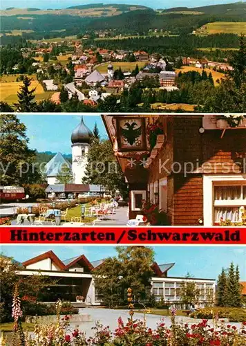 AK / Ansichtskarte Hinterzarten Hoehenluftkurort Wintersportplatz Schwarzwald Kurhaus Restaurant Kirche Kat. Hinterzarten