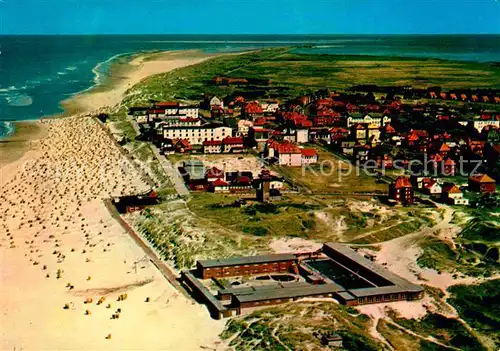 AK / Ansichtskarte Wangerooge Nordseebad Strand Fliegeraufnahme Kat. Wangerooge