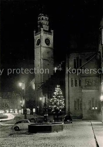 AK / Ansichtskarte Ravensburg Wuerttemberg Marienplatz Rathaus Blaserturm Kat. Ravensburg