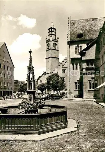 AK / Ansichtskarte Ravensburg Wuerttemberg Marienplatz Blaserturm Kat. Ravensburg