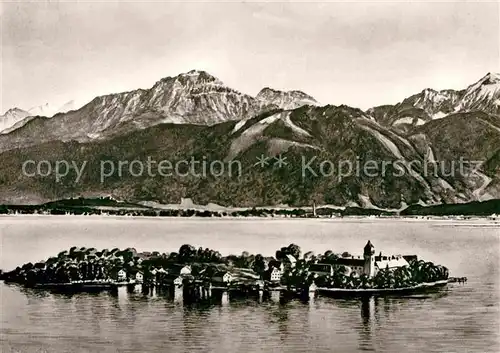 AK / Ansichtskarte Fraueninsel Chiemsee Panorama  Kat. Chiemsee