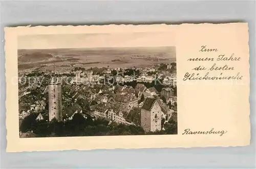 AK / Ansichtskarte Ravensburg Wuerttemberg Panorama  Kat. Ravensburg