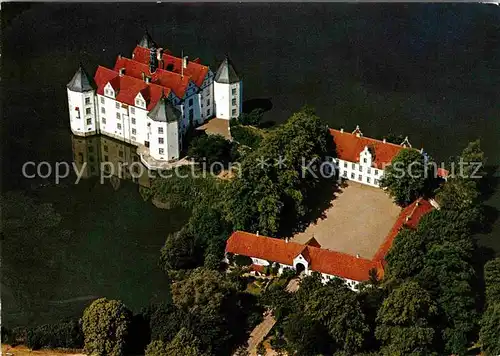 AK / Ansichtskarte Gluecksburg Ostseebad Fliegeraufnahme Schloss Flensburger Foerde Kat. Gluecksburg (Ostsee)