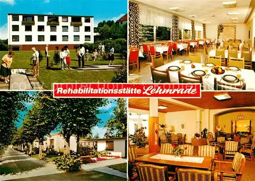 AK / Ansichtskarte Lehmrade Rehabilitationsstaette Minigolf Kat. Lehmrade