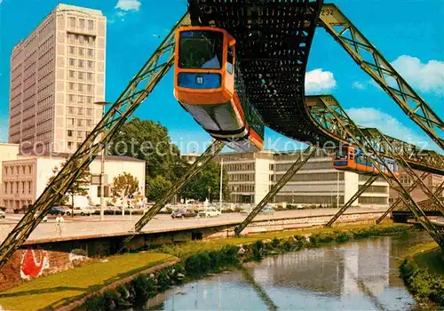 AK / Ansichtskarte Wuppertal Schwebebahn Hochhaus Kat. Wuppertal