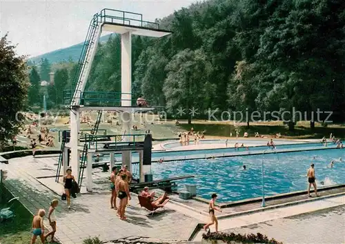 AK / Ansichtskarte Bad Harzburg Schwimmbad Burgberg Kat. Bad Harzburg