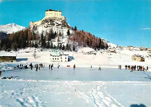 AK / Ansichtskarte Tarasp mit Schloss und Eisplatz Kat. Tarasp