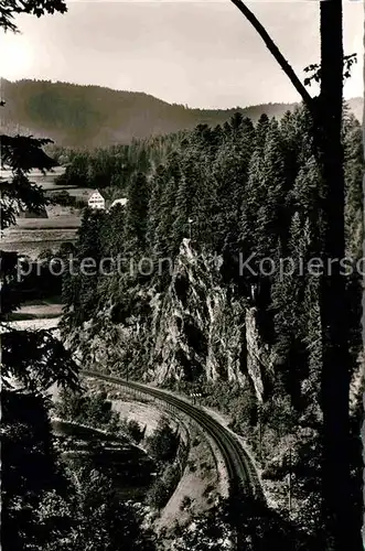 AK / Ansichtskarte Schwarzenberg Baiersbronn Bahnstrecke Kat. Baiersbronn