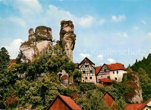 AK / Ansichtskarte Tuechersfeld Gasthof Cafe Puettlachtal Schwammriffe Kat. Pottenstein