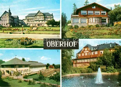 AK / Ansichtskarte Oberhof Thueringen Cafe Luisensitz Ernst Thaelmann Haus Ferienheim Stachanow Kat. Oberhof Thueringen