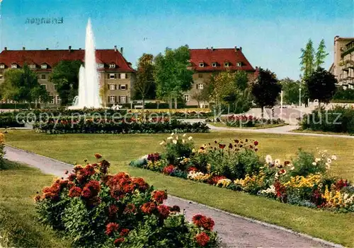 Erlangen Partie am Ohmplatz Fontaene Kat. Erlangen