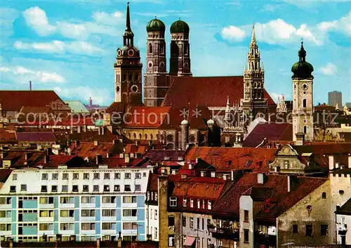 Muenchen Tuerme der Stadt Frauenkirche Kat. Muenchen