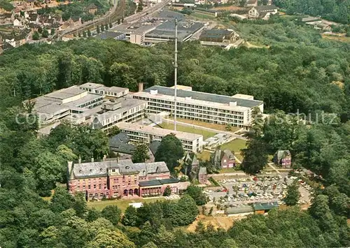 Saarbruecken Funkhaus des Saarlaendischen Rundfunks Studios Schloss Halberg Fliegeraufnahme Kat. Saarbruecken