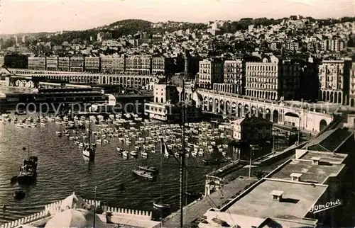 Alger Algerien Vue generale de Bab el Oued et Notre Dame d Afrique