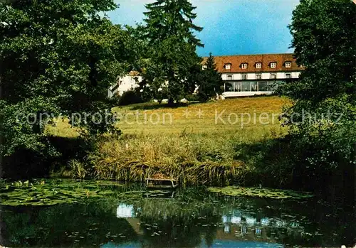 AK / Ansichtskarte Bad Salzuflen Hotel Schwaghof Park und Sporthotel Teich Kat. Bad Salzuflen