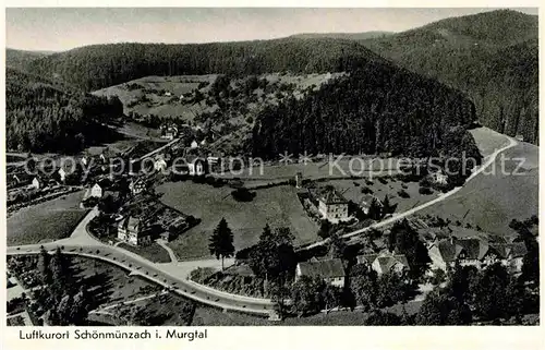 AK / Ansichtskarte Schoenmuenzach Murgtal Panorama Kat. Baiersbronn