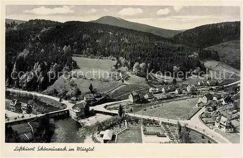 AK / Ansichtskarte Schoenmuenzach Murgtal Panorama Kat. Baiersbronn