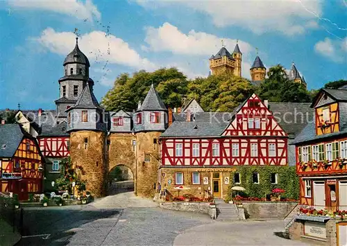 AK / Ansichtskarte Braunfels Fachwerkhaeuser Stadttor Burg Kat. Braunfels