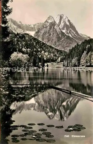 AK / Ansichtskarte Riessersee Seepartie Kat. Garmisch Partenkirchen