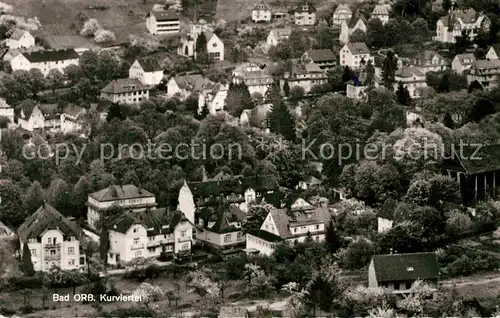 AK / Ansichtskarte Bad Orb Kurviertel Fliegeraufnahme Kat. Bad Orb