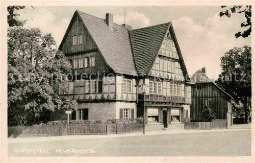 AK / Ansichtskarte Ilsenburg Harz Hirsch Apotheke Kat. Ilsenburg Harz