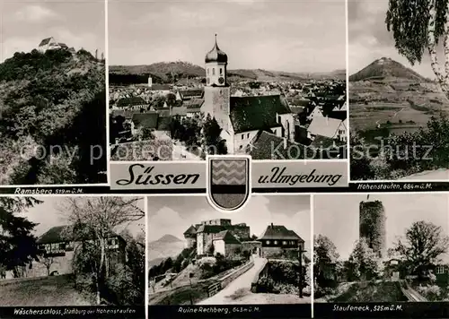 AK / Ansichtskarte Suessen Hohenstaufen Ramsberg Ruine Rechberg Kat. Suessen