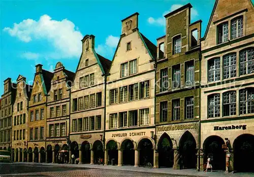 AK / Ansichtskarte Muenster Westfalen Prinzipalmarkt Giebelhaeuser Kat. Muenster