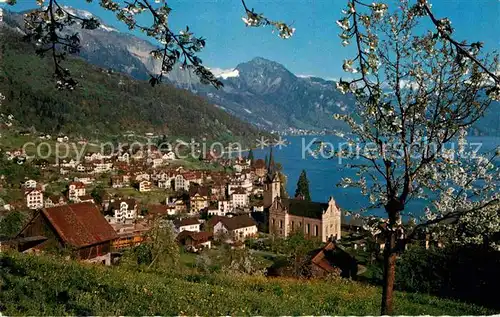 AK / Ansichtskarte Weggis Vierwaldstaettersee mit Rigi