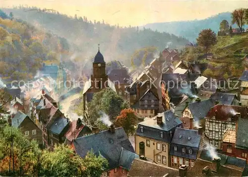 AK / Ansichtskarte Monschau Altstadt Morgengrauen in der Eifel Kat. Monschau