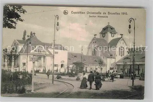 AK / Ansichtskarte Exposition Universelle Bruxelles 1910 Section Allemande  Kat. Expositions