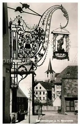 AK / Ansichtskarte Schwenningen Neckar Baerenschild Kat. Villingen Schwenningen