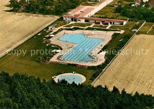 AK / Ansichtskarte Gnarrenburg Waldbad Fliegeraufnahme Kat. Gnarrenburg