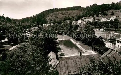 AK / Ansichtskarte Altensteig Schwarzwald Schwimmbad