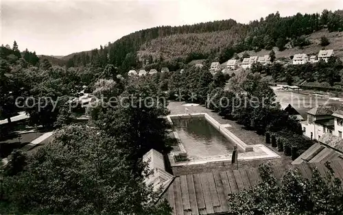 AK / Ansichtskarte Altensteig Schwarzwald Schwimmbad