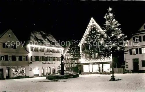 AK / Ansichtskarte Dornstetten Wuerttemberg Marktplatz Weihnachten Kat. Dornstetten