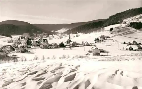 AK / Ansichtskarte Obertal Baiersbronn Panorama Winter Kat. Baiersbronn