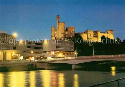 AK / Ansichtskarte Inverness Highland Castle and River Ness by night Kat. Highland