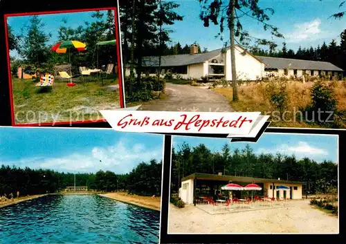 AK / Ansichtskarte Hepstedt Liegewiese Restaurant Schwimmbad Kat. Hepstedt