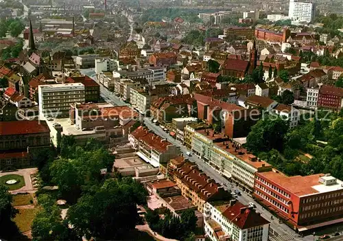 AK / Ansichtskarte Moenchengladbach Obere Hindenburgstrasse Fliegeraufnahme  Kat. Moenchengladbach