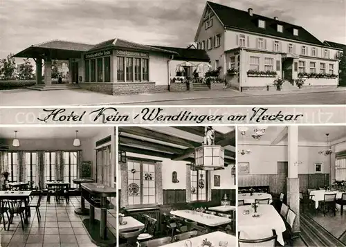 AK / Ansichtskarte Wendlingen Neckar Hotel Keim Kat. Wendlingen am Neckar