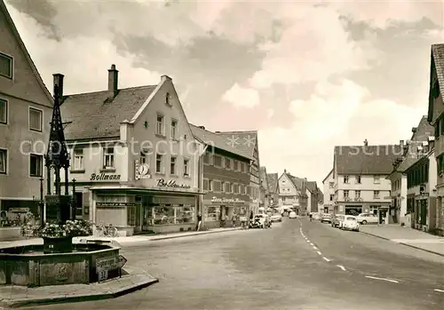 AK / Ansichtskarte Saulgau Roehrbrunnen Hauptstrasse Kat. Bad Saulgau