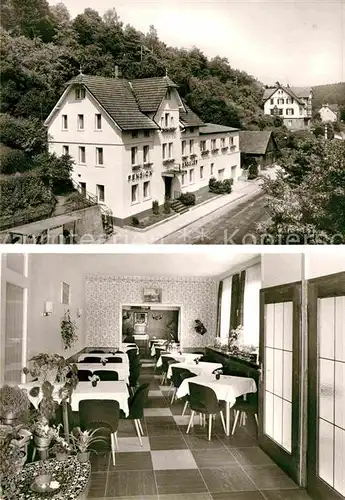 AK / Ansichtskarte Altensteig Schwarzwald Hotel Pension Baessler