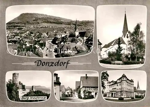 AK / Ansichtskarte Donzdorf Panorama Kirche Burg Staufeneck  Kat. Donzdorf