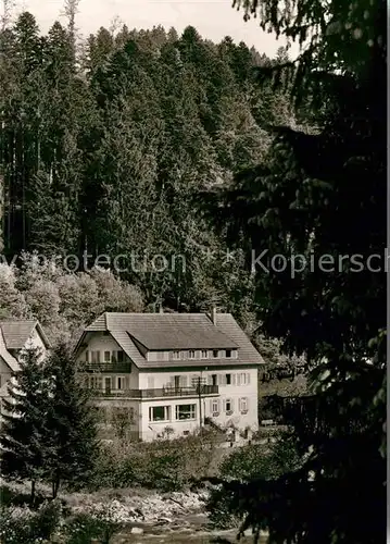 AK / Ansichtskarte Schoenmuenzach Murgtal Hotel Pension Klumpp Kat. Baiersbronn