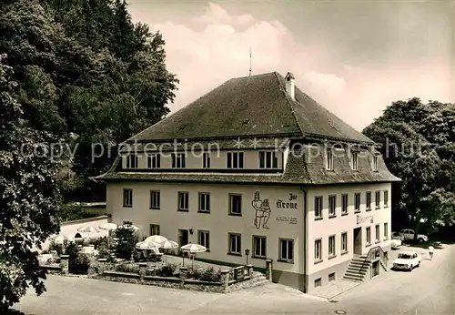 AK / Ansichtskarte Waldburg Wuerttemberg Gasthof Cafe Pension Krone Kat. Waldburg